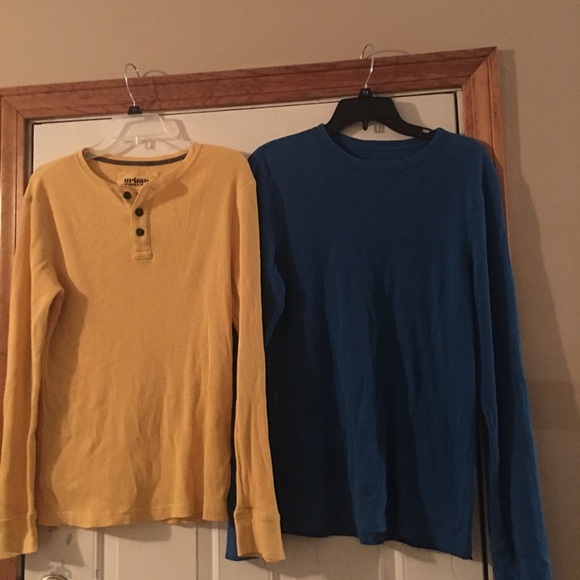 urban pipeline Other - 2 urban pipeline long sleeved shirts, one blue and one yellow
